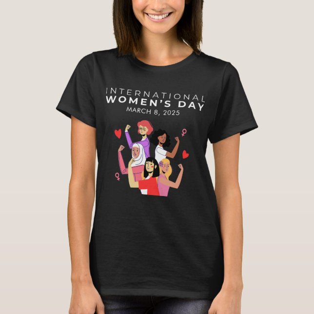 Camiseta Dia Internacional da Mulher 2025, Aceleração da Aç (Frente)