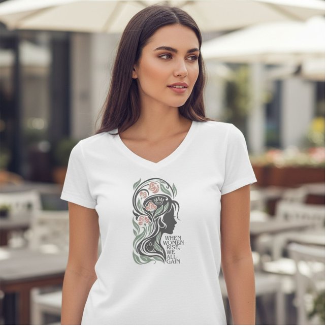 Camiseta Dia Internacional da Mulher 2026 'Dar Para Ganhar' (Criador carregado)