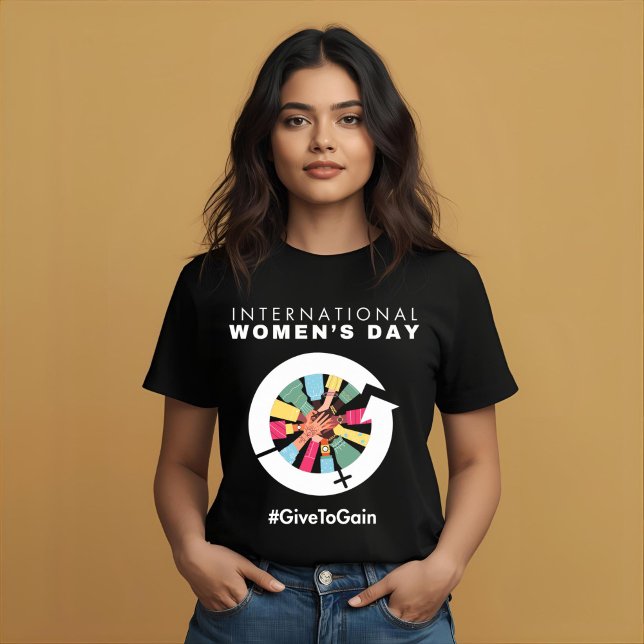 Camiseta Dia Internacional da Mulher 2026 Dar Para Ganhar (Criador carregado)