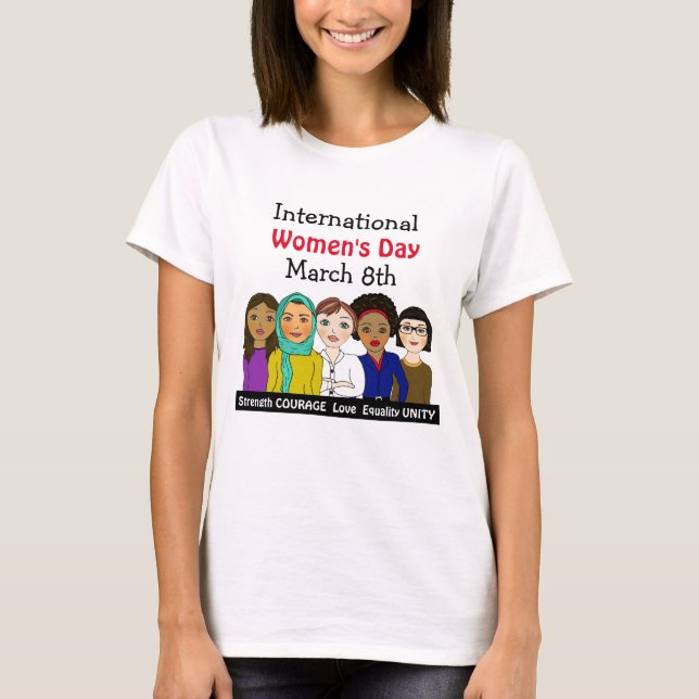 Camiseta Dia Internacional da Mulher 8 de março (Frente)