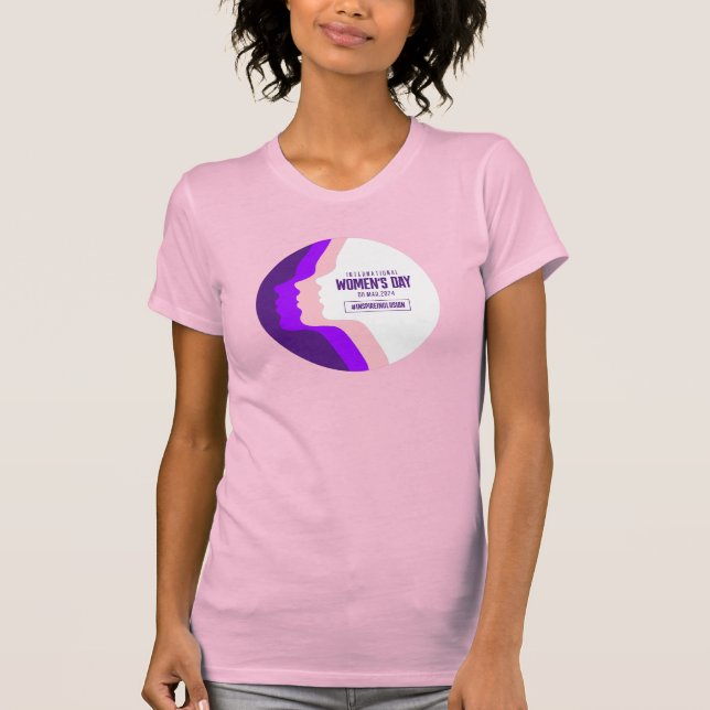 Camiseta Dia Internacional da Mulher, 8 de março (Frente)
