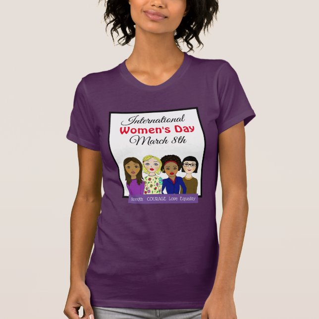 Camiseta Dia Internacional da Mulher 8 de março (Frente)