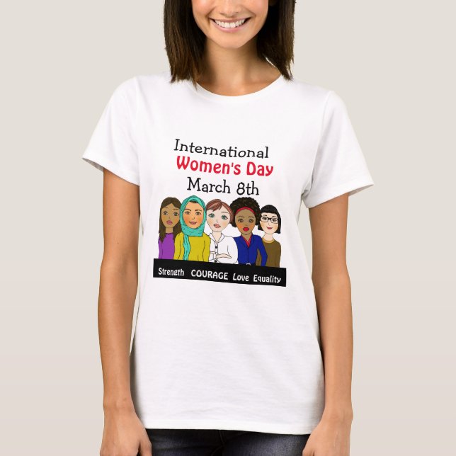 Camiseta Dia Internacional da Mulher 8 de março (Frente)