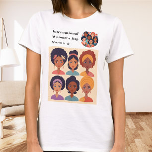 Camiseta Dia Internacional da Mulher, 8 de março Celebração