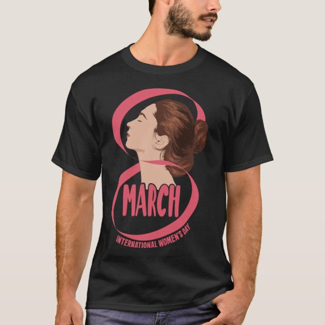 Camiseta Dia Internacional da Mulher, 8 de março de 2023 (Frente)