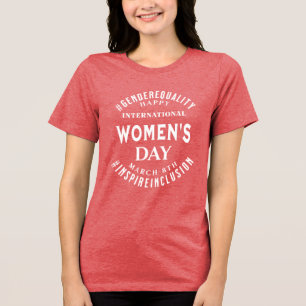 Camiseta Dia Internacional da Mulher 8 de Março Igualdade