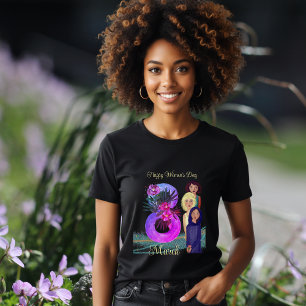 Camiseta Dia Internacional da Mulher 8 de Março Vibrant D