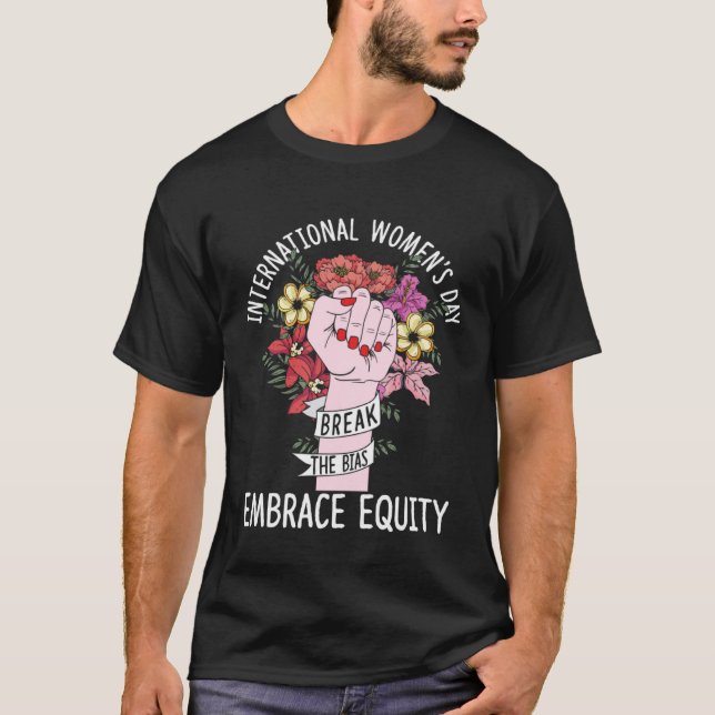 Camiseta Dia Internacional da Mulher Adota Fem de Quebra de (Frente)