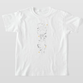 Camiseta Dia Internacional da Mulher Arte Minimalista em Li