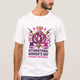 Camiseta Dia Internacional da Mulher Design Empoderada Impa