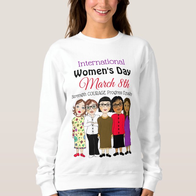 Camiseta Dia Internacional da Mulher é 8 de março (Frente)