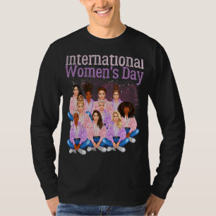 Camiseta Dia Internacional da Mulher História Mês de Amor