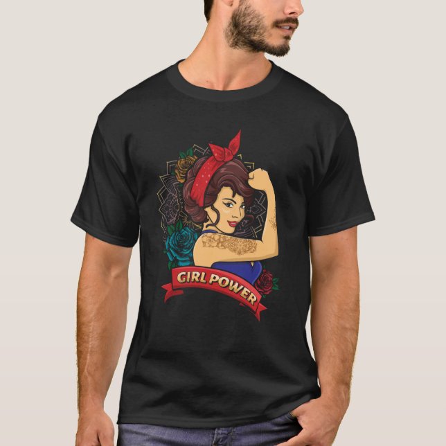 Camiseta Dia Internacional da Mulher Mandala (Frente)