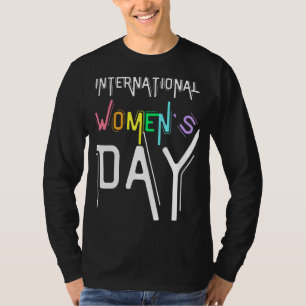 Camiseta Dia Internacional da Mulher Marcha História da Mul