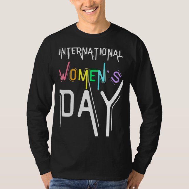 Camiseta Dia Internacional da Mulher Marcha História da Mul (Frente)