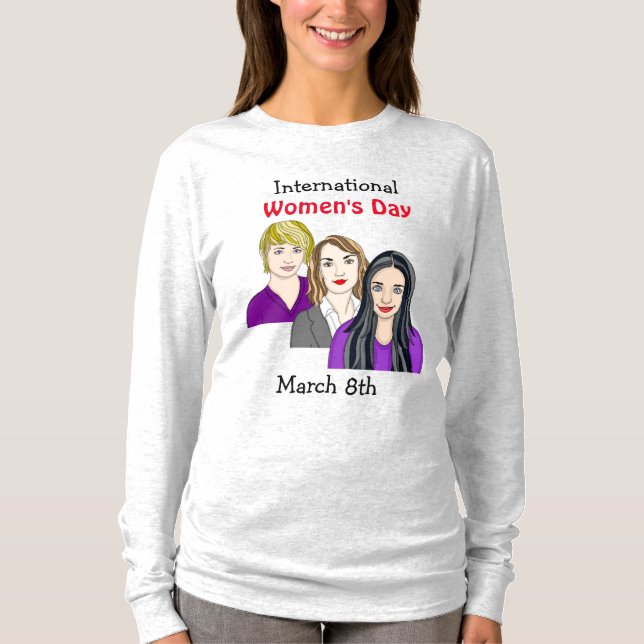 Camiseta Dia Internacional da Mulher - Marcy 8º (Frente)