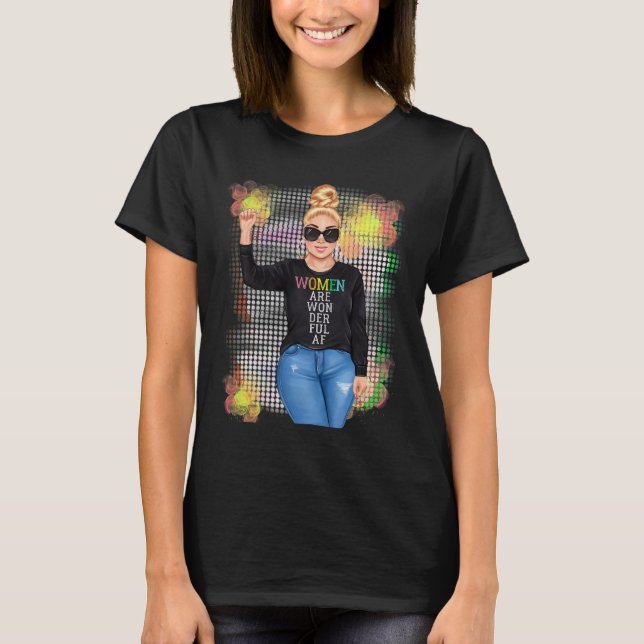Camiseta Dia Internacional da Mulher Mês da História da Mul (Frente)