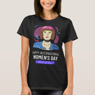 Camiseta Dia Internacional da Mulher Scooter Abrace a Equid