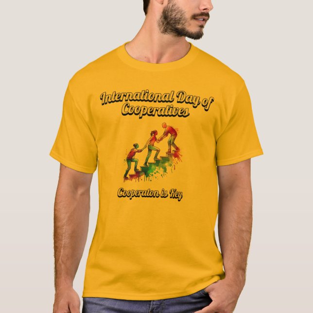 Camiseta Dia Internacional das Cooperativas. (Frente)