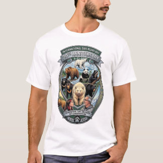 Camiseta Dia Internacional de Salvar Ursos de 20º Aniversár