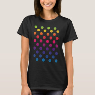 Camiseta Dia Internacional do Arco-Íris Multicolor Bolinhas