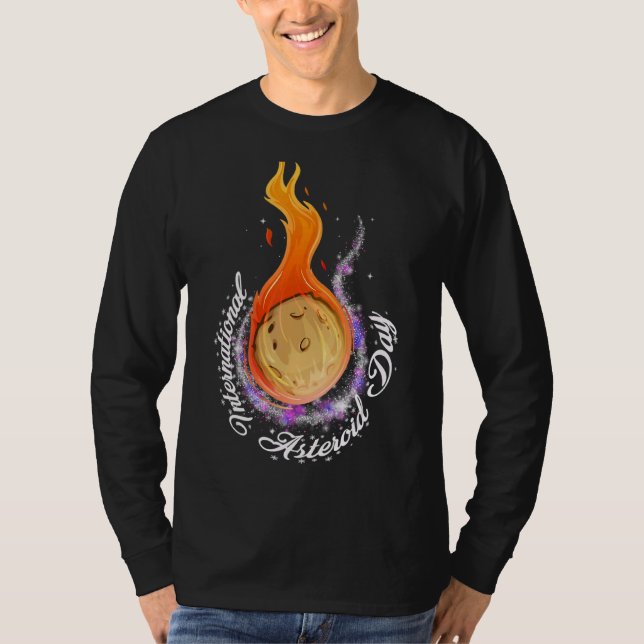 Camiseta Dia Internacional do Asteroide 30 de junho (Frente)