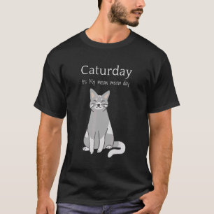 Camiseta Dia internacional do Caturday para as vacas