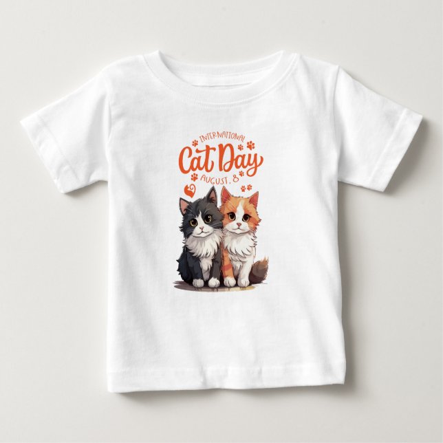 Camiseta Dia Internacional do Gato (Frente)