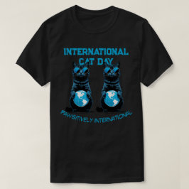 Camiseta Dia Internacional do Gato - Internacionalmente Ado