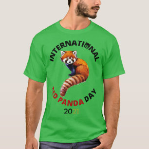 Camiseta Dia Internacional do Panda Vermelha 2021