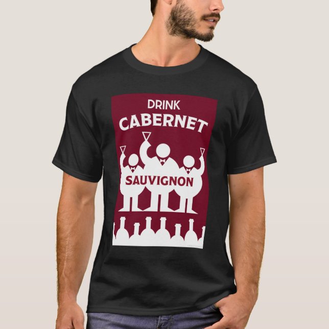 Camiseta Dia Internacional do Vinho Cabernet Sauvignon (Frente)