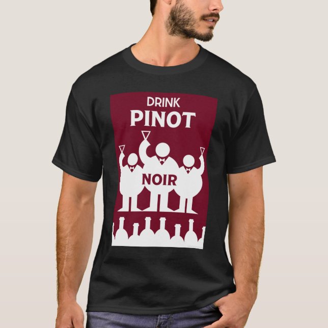 Camiseta Dia Internacional do Vinho Pinot Noir (Frente)