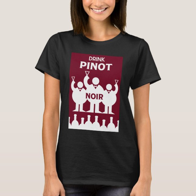 Camiseta Dia Internacional do Vinho Pinot Noir (Frente)