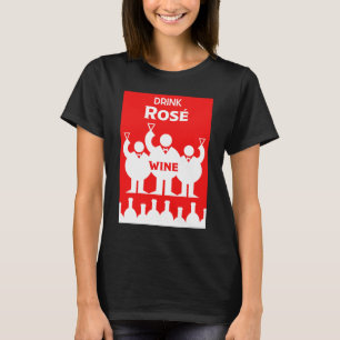Camiseta Dia Internacional do Vinho Rosa