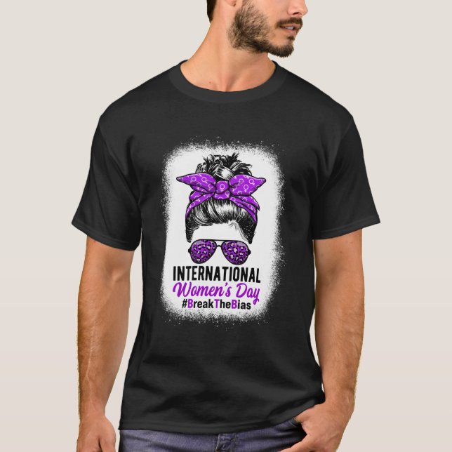 Camiseta Dia Internacional Quebra O Viés 8 De Março (Frente)