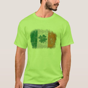 Camiseta Dia irlandês de Paddys da rua da bandeira