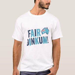 Camiseta Dia justo de Austrália da novidade de Dinkum //