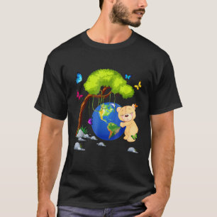 Camiseta Dia Koala Bear Feliz Dia da Terra 2021