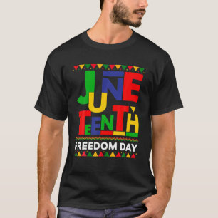 Camiseta Dia legal da Liberdade 19 De Junho História Negra