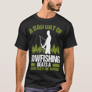 Camiseta Dia Mau da Pesca do Bowfisher Bowhunter Pescas