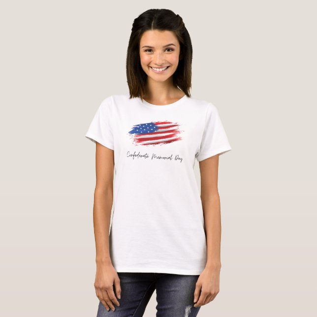 Camiseta dia memorial confederado (Frente Completa)