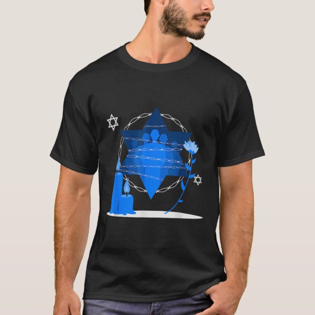 Camiseta Dia Memorial do Holocausto - Yom Hashoah (Frente)