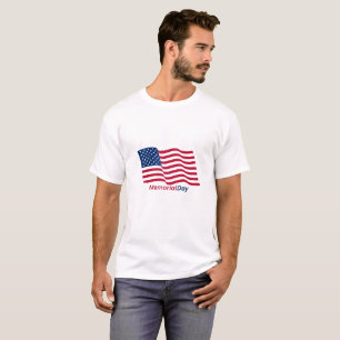 Camiseta Dia Memorial dos EUA.