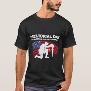 Camiseta Dia Memorial Lembrando Nossos Heróis Falidos Bande