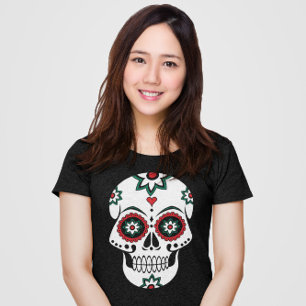 Camiseta Dia Mexicano De Los Muertos Dia Da Figurança Mort