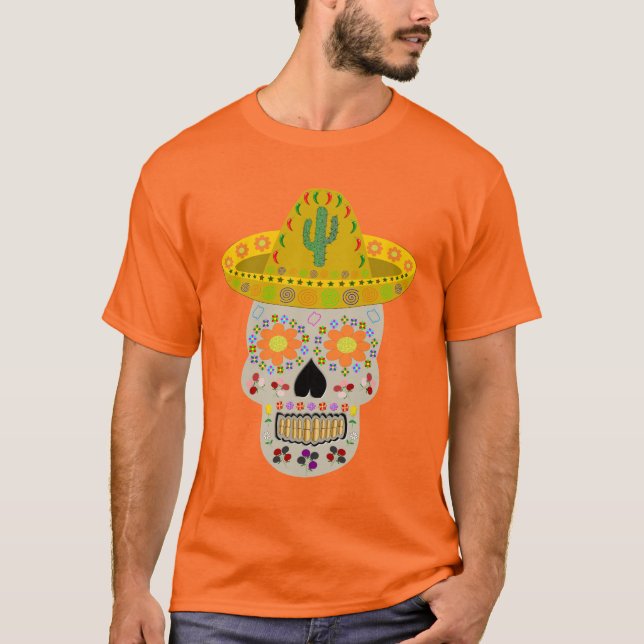 Camiseta Dia Mexicano do Crânio Morto (Frente)