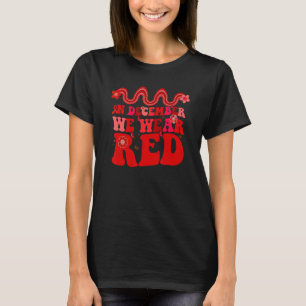 Camiseta Dia Mundial da AIDS Retro Em Dezembro Vestimos o H