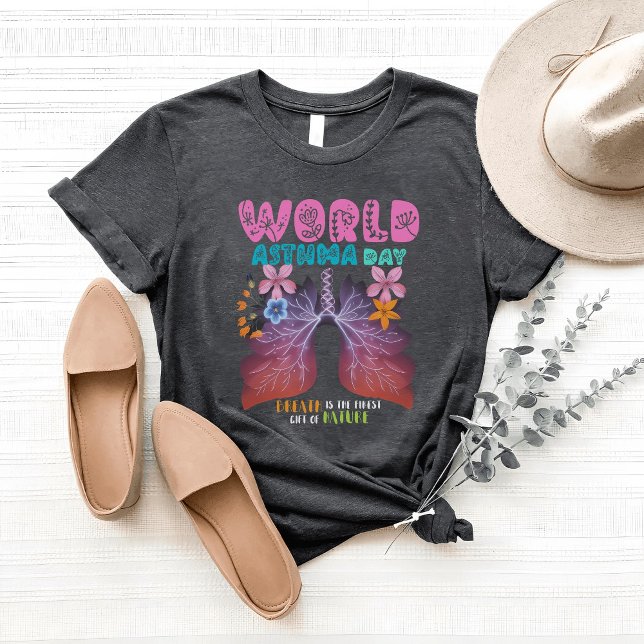 Camiseta Dia Mundial da Consciência da Asma (Criador carregado)