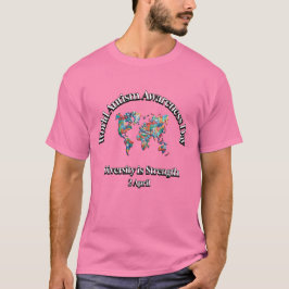 Camiseta Dia Mundial da Consciência do Autismo. Diversidade