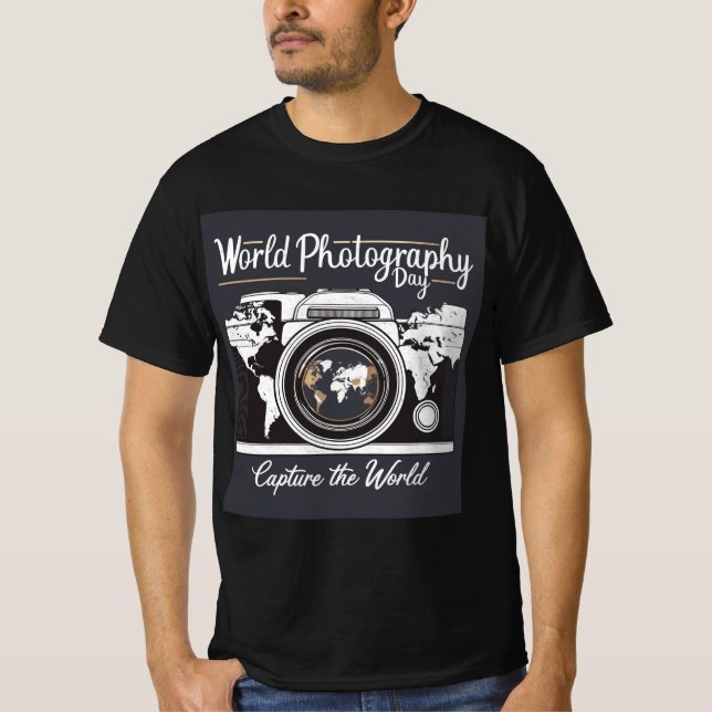 Camiseta Dia Mundial da Fotografia (Frente)